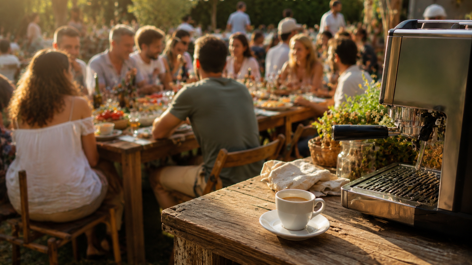 Servizio macchina caffè per feste ed eventi in Brianza Professione Caffè